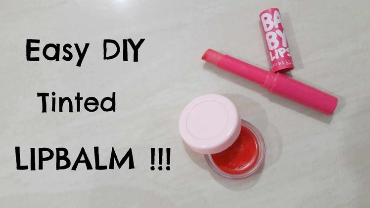 2 Easy DIY Tinted  Lip Balm Recipes Without Beeswax !!!!