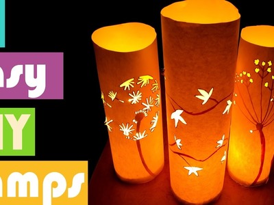 3 EASY DIY LAMPS FOR ROOM DECORACTION