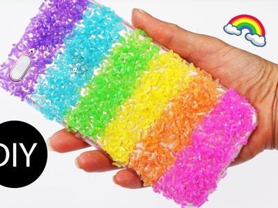 5-minute Crafts: Rainbow.Dragon Scale Phone Case.What to Do With Leaf-over Loom Bands
