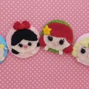 Adorable Felt Handmade Tsum Tsum Characters - Cinderella (Fridge Magnet)
