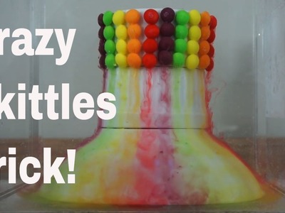 Amazing Skittles Underwater Rainbow Waterfall Trick! Satisfying Rainbow of Colors in 3D