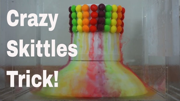 Amazing Skittles Underwater Rainbow Waterfall Trick! Satisfying Rainbow of Colors in 3D