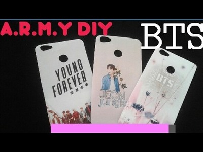 Bts.A.R.M.Y phone case Diy(easy & cute) 팡탄서년단