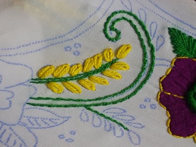 Dandi tanka  with lazy Daisy stitch hand embroidery