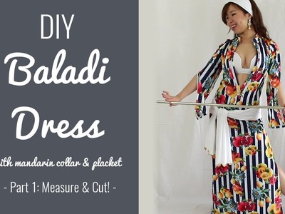 DIY Baladi Dress with Mandarin Collar and Placket [part 1: Measure & Cut!]