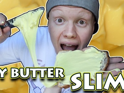 DIY BUTTER SLIME - HOW TO MAKE SLIME (NO BORAX OR NO LIQUID STARCH)