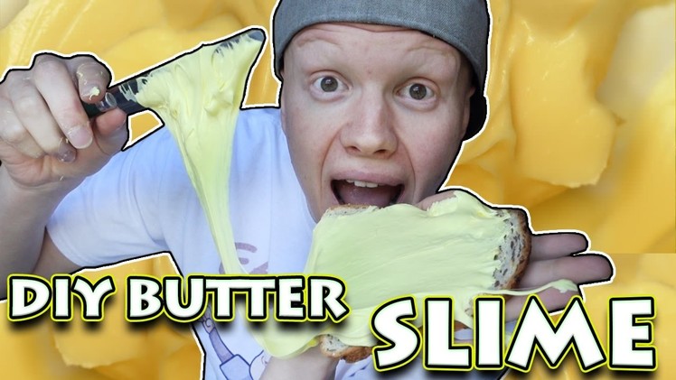 DIY BUTTER SLIME - HOW TO MAKE SLIME (NO BORAX OR NO LIQUID STARCH)
