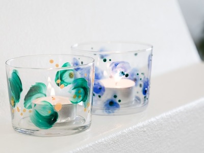 DIY : Decorative glass painting by Søstrene Grene