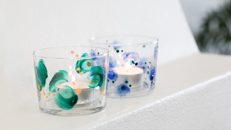DIY : Decorative glass painting by Søstrene Grene