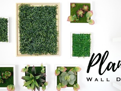 DIY FAUX PLANT WALL ART