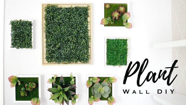 DIY FAUX PLANT WALL ART