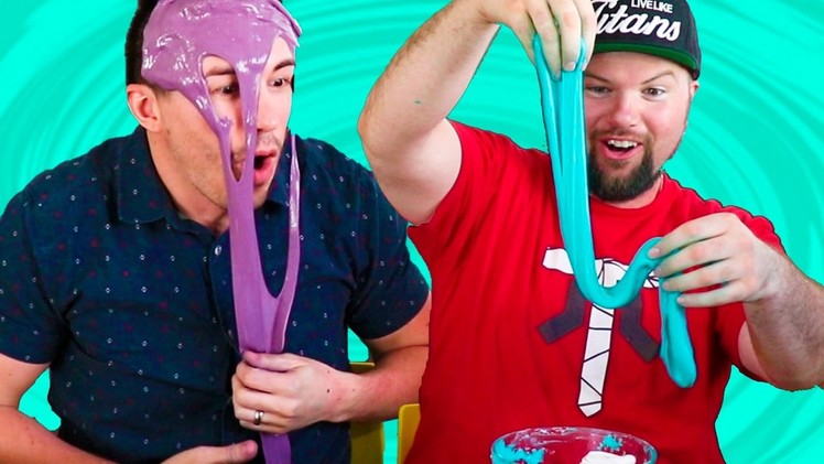 DIY FLUFFY SLIME! Men Try Making the FLUFFIEST and STRETCHIEST Slime!