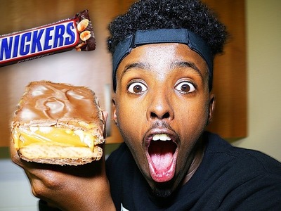 DIY GIANT SNICKERS BAR!! (WORLD'S BIGGEST CHOCOLATE BAR)