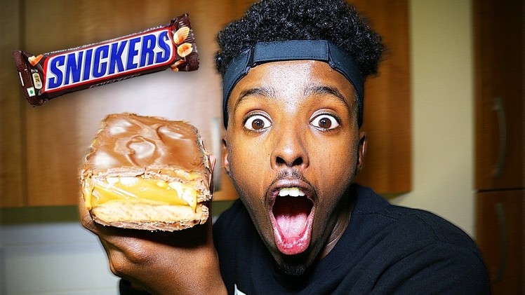 DIY GIANT SNICKERS BAR!! (WORLD'S BIGGEST CHOCOLATE BAR)