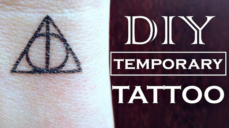 DIY Harry Potter Temporary Tattoo