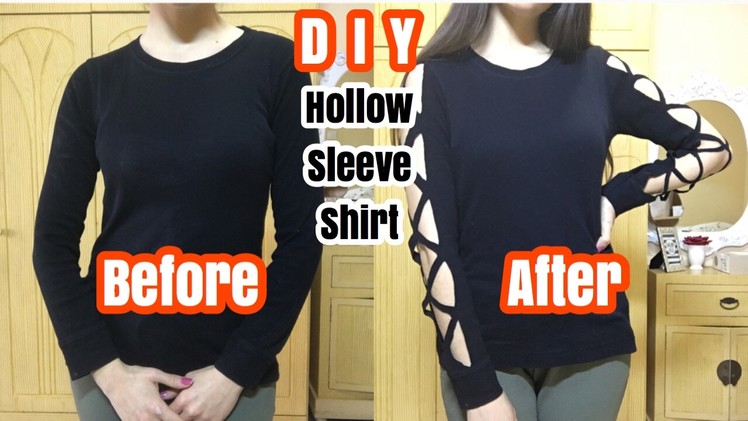 DIY: Hollow Sleeve Shirt! | Super Easy !! | ORDANI DIY