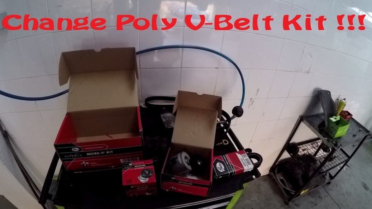 DIY.How to. # Change Poly V-Belt Kit on Alfa Romeo 159 Ti 1750 TBi Novitec Nero