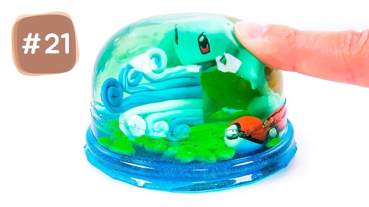 DIY How to Make Pokemon Squirtle Pudding Jelly #21 - By MagicPang