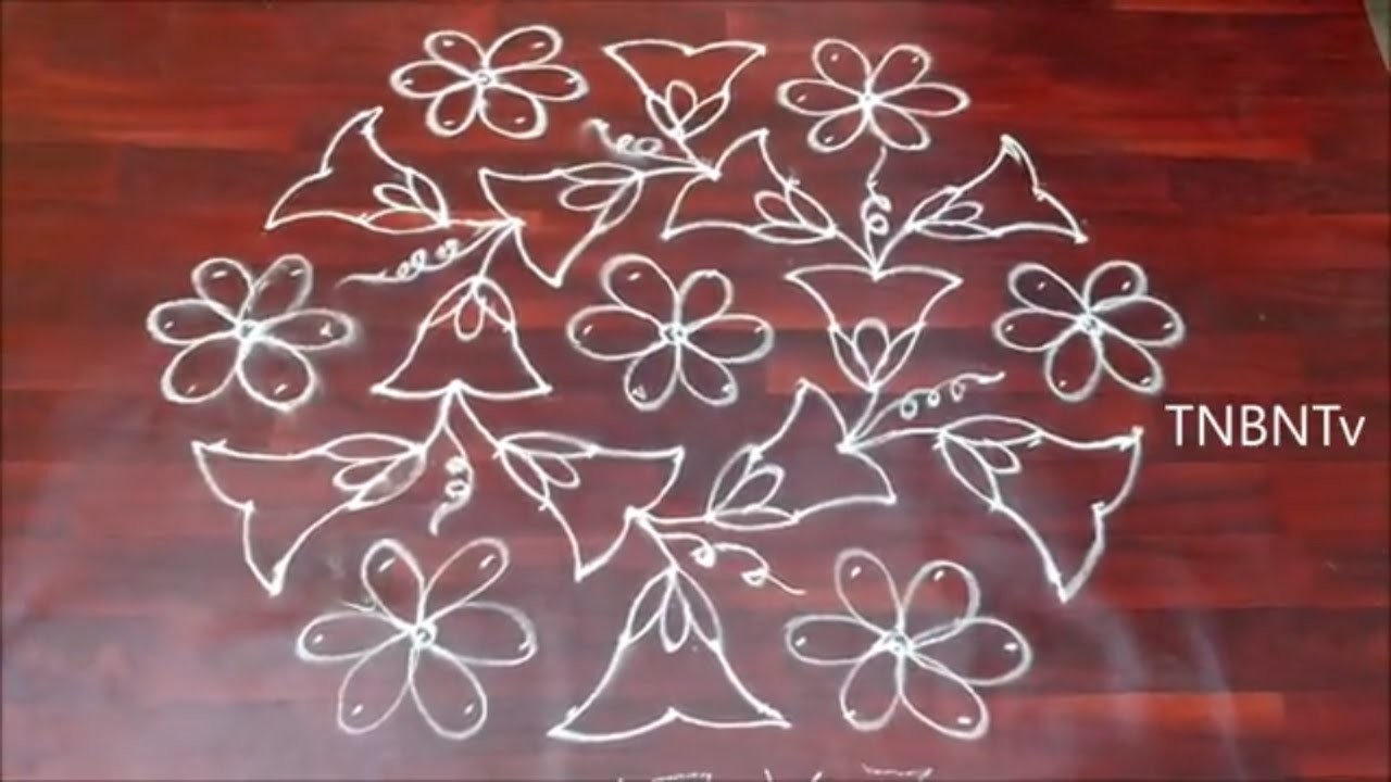 new rangoli designs easy with dots