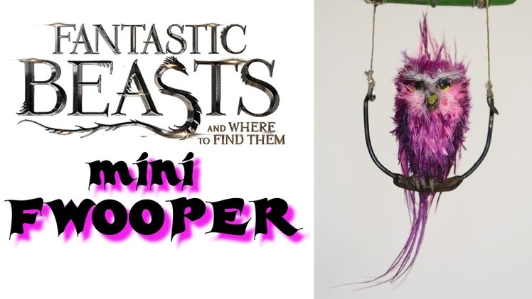 FWOOPER | FANTASTIC BEASTS | Pink Bird | DIY miniature
