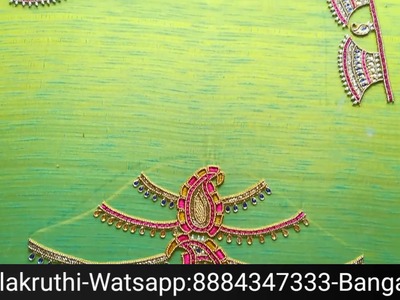 Hand embroidery BLOUSE Designs by Angalakruthi-Bangalore