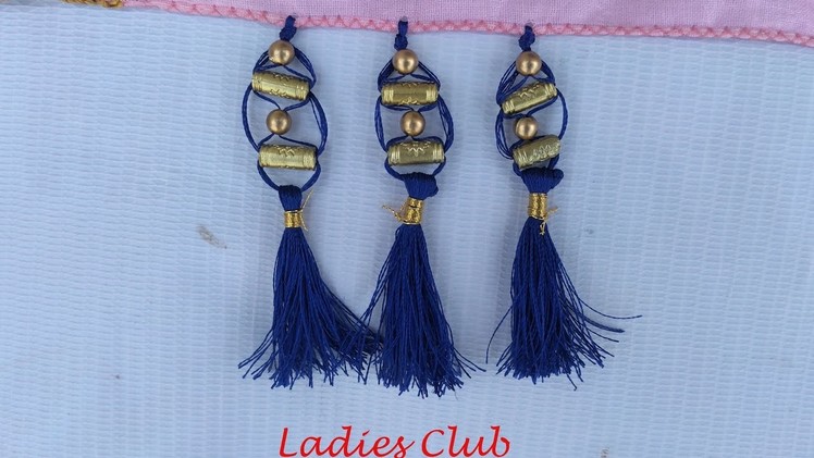 How to do Saree Kuchu.Tassels using Beads Design - 13 I Detailed Tutorial. !!