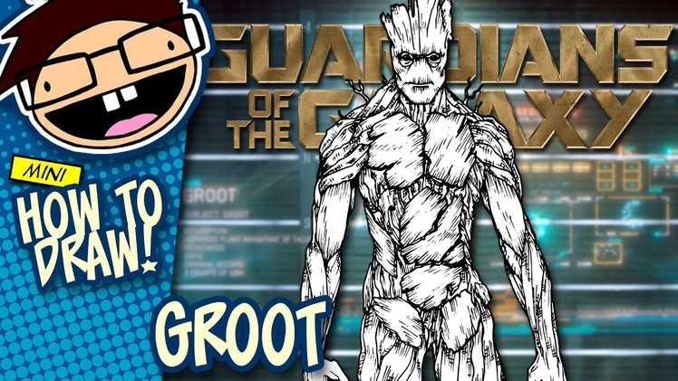 How to Draw GROOT (Guardians of the Galaxy) | Narrated Easy Step-by-Step Tutorial