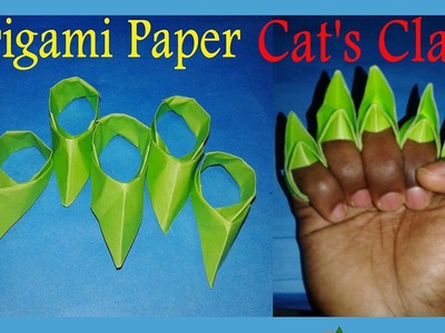 How to make a paper Cat's Claws Easy Step by step - Comment fabriquer des griffes en papier Origami