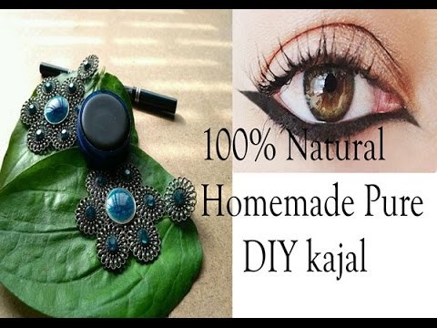 How to Make Kajal at Home | 100% Natural Homemade DIY kajal | Indian Organic Kajal | Prerna jha
