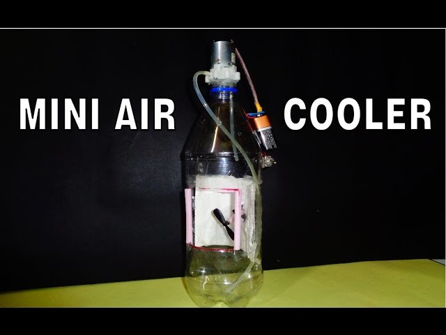 How to make powerful Mini Air Cooler from plastic bottle DIY