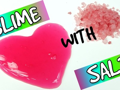How To Make Slime With Glue, Water And Salt Only! Slime without borax, contact solution, detergent