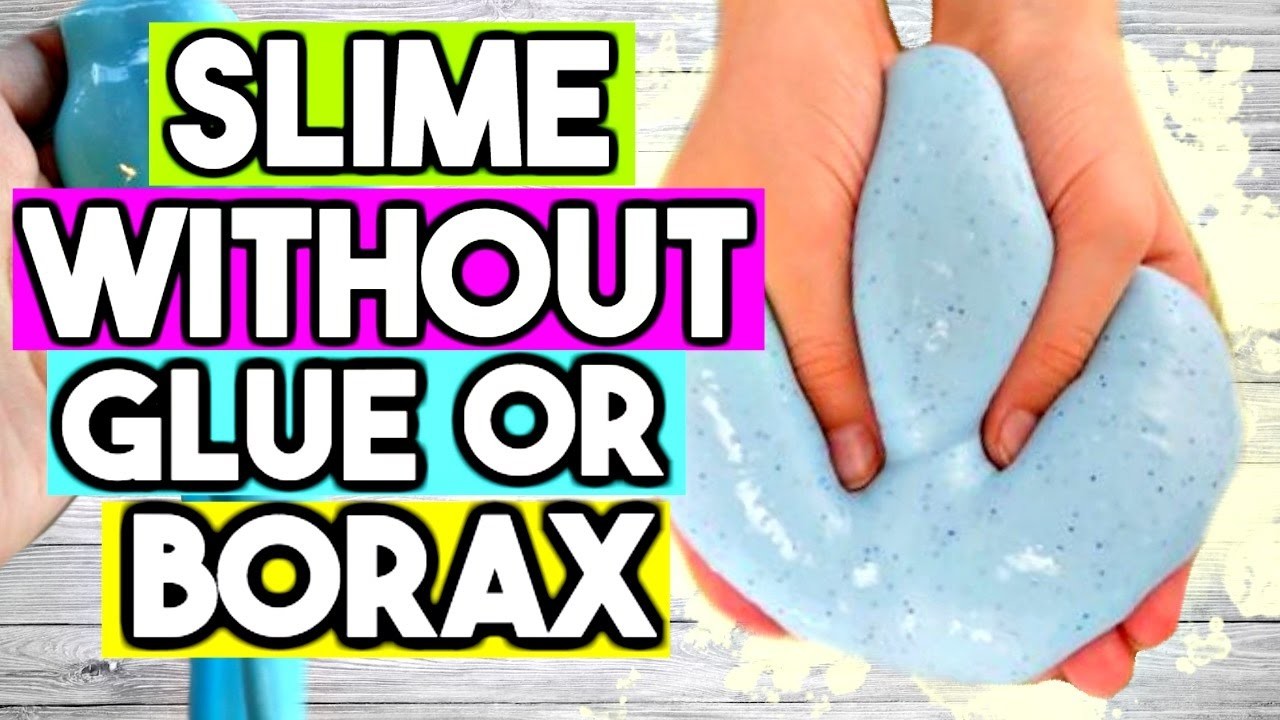 How to Make SLIME WITHOUT Glue OR Borax! 2 Ways Easy Slime