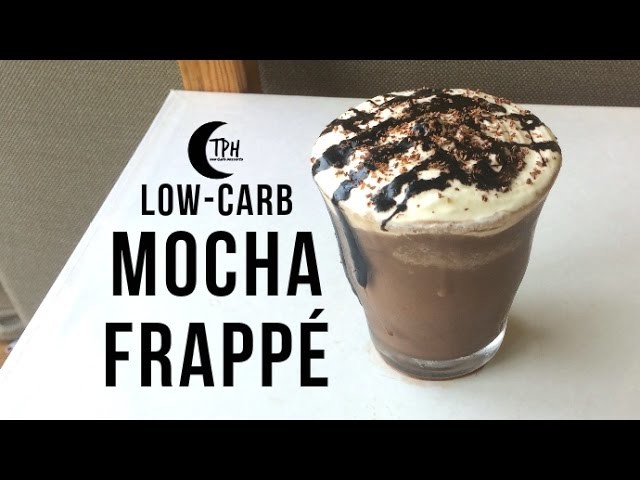 Keto Mocha Frappé Blended Coffee Drink, Low-Carb Mocha ...