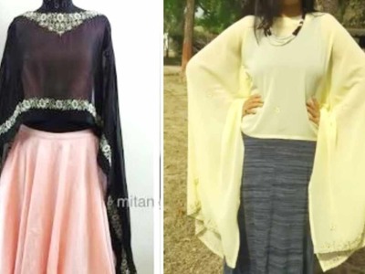 Long Cape From Old Dupatta | DIY