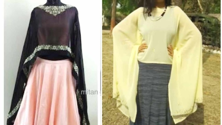 Long Cape From Old Dupatta | DIY