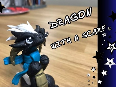 Polymer Clay Dragon with a scarf || Adorable Dragon!