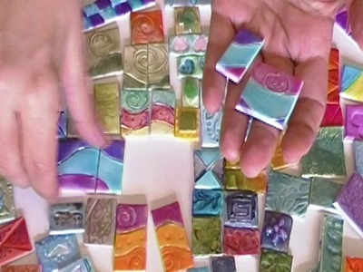 Polymer Clay Tiles using different mediums
