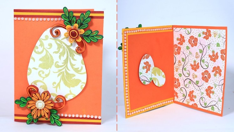 Quilling Easter Card - Simple Handmade Greeting Card Making for Easter
