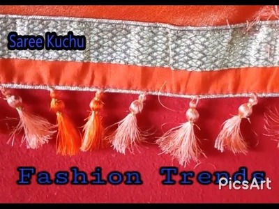 Saree Tassel.Kuchu Making with Beads at Home - Design 13
