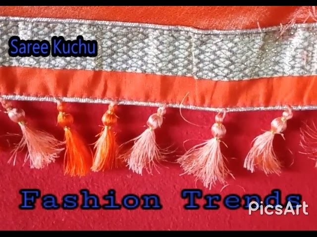 Saree Tassel.Kuchu Making with Beads at Home - Design 13