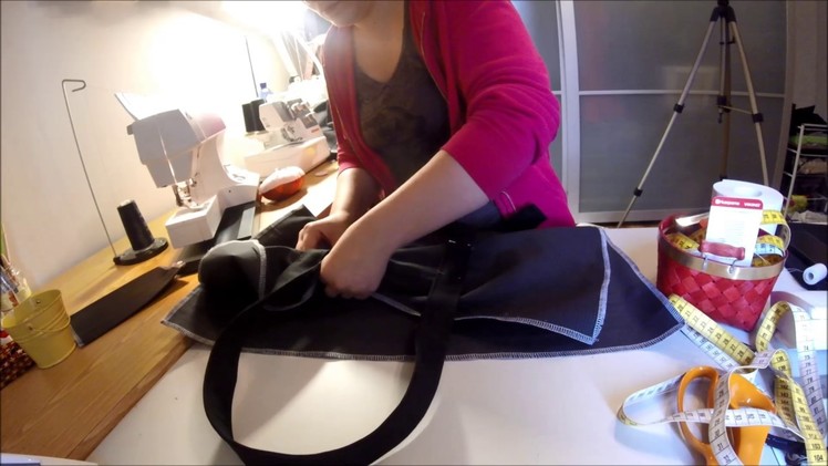 Sewing a bag for my roller derby gear