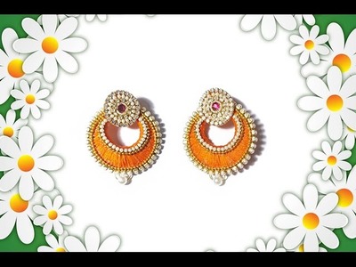 Silk Thread Jewellery Chandbali Earrings Quick Tutorial