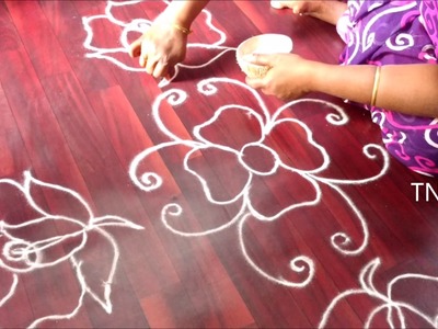 Simple and easy rangoli designs without dots | easy free hand rangoli designs | easy rangoli, kolam