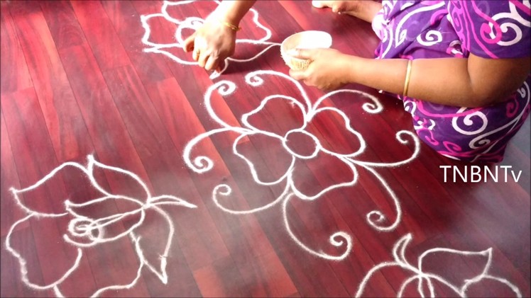 Simple and easy rangoli designs without dots | easy free hand rangoli designs | easy rangoli, kolam