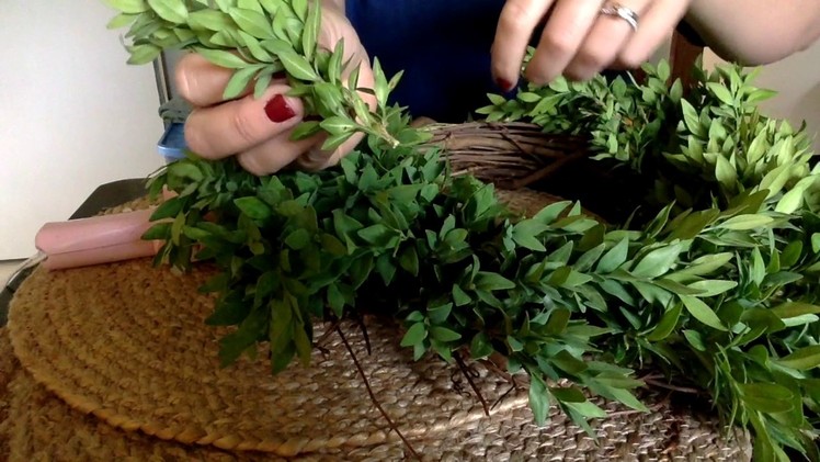 Spring Boxwood Wreath Tutorial - Hangin' with the Hobart's