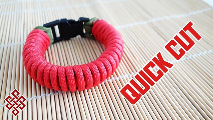 Twisted Pipe Knot Paracord Bracelet Tutorial Quick Cut
