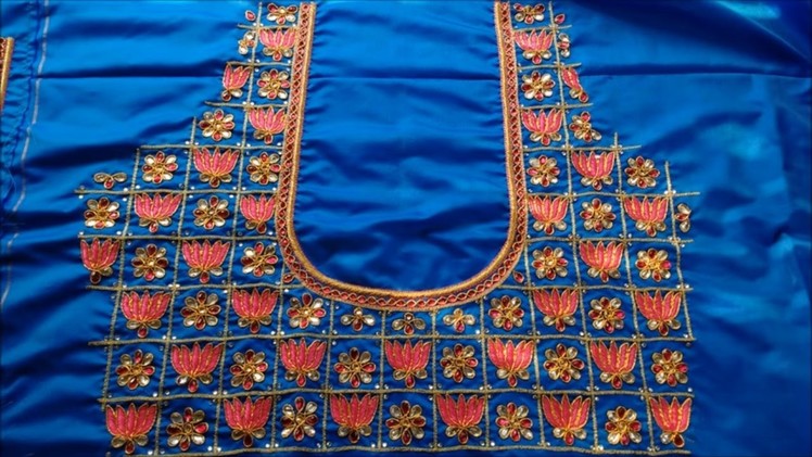 Zardosi work designs on blouses | zardosi work blouse online shopping,hand embroidery designs