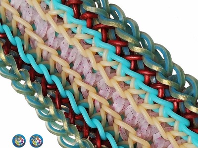 Cute & Fun DIY Rainbow Loom by Deb's Thing "TROIKA" Bracelet Jewelry How To Tutorial (ref #6q)