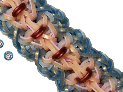 Cute & Fun DIY Rainbow Loom by Deb's Thing "IMPULSE" Bracelet Jewelry How To Tutorial (ref #4ccc)