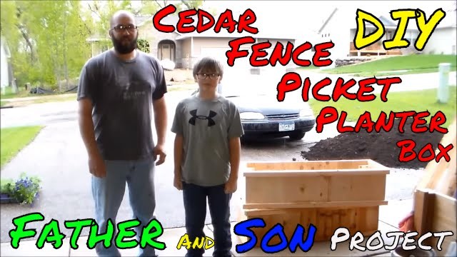 DIY Cedar Planter Made Using Fence Pickets Easy Cheap Afternoon Build
